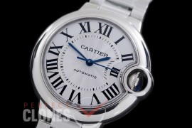 CARBA-33-021AS AF Ballon de Cartier Midsize 33 SS/SS White Miyota Mod 076 