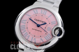 CARBA-33-023AS AF Ballon de Cartier Midsize 33 SS/SS Pink Miyota Mod 076 