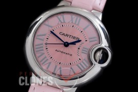 CARBA-33-023AL AF Ballon de Cartier Midsize 33 SS/LE Pink Miyota Mod 076 