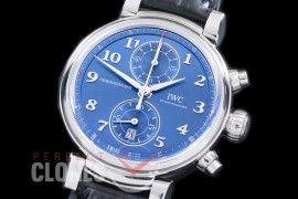 IWDV-043 YLF Da Vinci Chronograph iW393402 Sport for Good Foundation SS/LE Blue A-7750