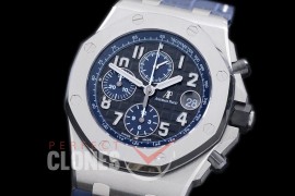 AAP00125 2018 Royal Oak Chrono 26470 SS/LE Black/Blue A-3126 Sec@12