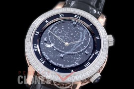 0 PPSM00056D 5102 Sky Moon Celestial Automatic SS/RG/LE Black Asian Custoomized