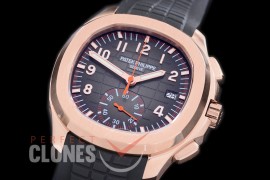 PPAQC-5968-106 Aquanaut Chronograph 5968A RG/RU Black A-7750 