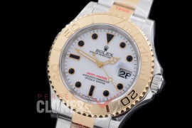 0 0 RYMENT00971 GMF 2016 116623 904L Steel Yachtmaster Men SS/YG White SA 3135