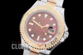 0 0 RYMENT00975 GMF 2016 116623 904L Steel Yachtmaster Men SS/YG MOP Red SA 3135