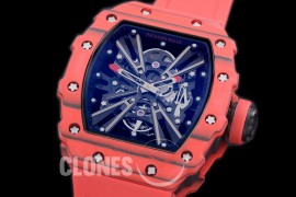 RM012-01-112 RM012 Tourbillon Red/Red NTPT/RU Black Skeleton Customized Movt