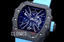 RM012-01-103 RM012 Tourbillon Black/Blue NTPT/RU Black Skeleton Customized Movt