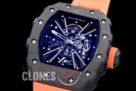 RM012-01-104 RM012 Tourbillon Black/Orange NTPT/RU Black Skeleton Customized Movt