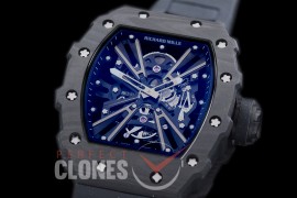 RM012-01-101 RM012 Tourbillon Black/Black NTPT/RU Black Skeleton Customized Movt