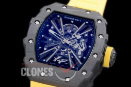 RM012-01-106 RM012 Tourbillon Black/Yellow NTPT/RU Black Skeleton Customized Movt