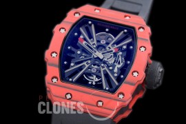 RM012-01-111 RM012 Tourbillon Red/Black NTPT/RU Black Skeleton Customized Movt