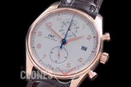 IWPGC10011 IW390301 Portugieser Chromo Classic RG/LE White A-7750 Modified 