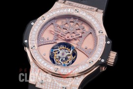 HBT01023D2 Big Bang Tourbillon RG/Diam/RU Rose Gold Flying Tourbillon