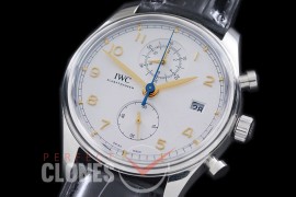 IWPGC10001 IW390303 Portugieser Chromo Classic SS/LE White-Gold A-7750 Modified 