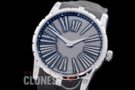 0 0 0 RDCAL-093 Excalibur 42 Automatic SS/LE Grey Roman Customize RD622 