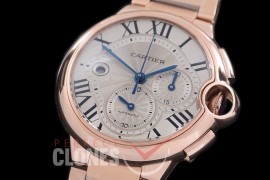 CARBA-C-126S Ballon de Cartier Chrono RG/RG White A-7750