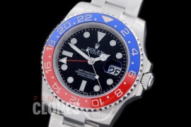 RLGS00071 2018 DJF 116710BLRO GMT II Oyster SS/SS Black A-2836