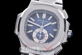 PP-5980-103S PPF Nautilus 5980 Chronograph SS/SS Blue Sticks Asian Clone Calibre CH28-520 C