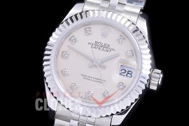 R28DJS-2R-110J BP 2023 Datejust 28mm Ladies 279174 SS/SS Fluted/Jubilee Silver Diam Eta 2671