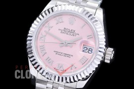 R28DJS-2R-136J BP 2023 Datejust 28mm Ladies 279174 SS/SS Fluted/Jubilee Pink Roman Eta 2671