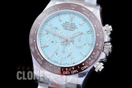 0 0 0 RLDS-4130-862W QF V3 904L Steel Daytona 116506BLDO 50 SS/CER/SS Ice Blue Baguette 4130 Superclone - 72 Hours Power Reserve Movement / Extra Weighted 