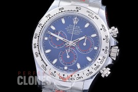 0 0 0 RLDS-4130-843W QF V3 904L Steel Daytona 116509BLSO SS/SS Blue Sticks 4130 Superclone - 72 Hours Power Reserve Movement / Extra Weighted 