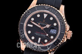 RYMENR00020S BP 116655 Yachtmaster Everose Men RG/RU Black VR 3135 - Special Price