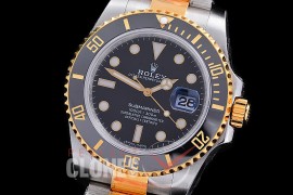 RLST00601W KF 904L Steel/18K Wrapped Gold Submariner 116613LN SS/YG Black SH 3135