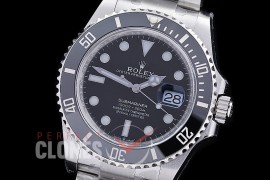 0 0 0 0 0 RLS-41-0021 Clean-F 904L Steel 2020 41mm Submariner 126610LN SS/SS Black VR 3235 