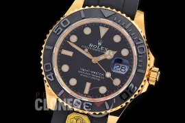 RYM-42-032 Gold-F 904 Steel 2022 Yachtmaster 42 226658 Men Oysterflex CER/YG/RU Black VR 3235