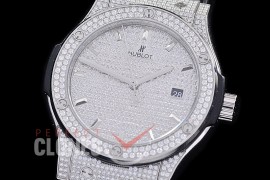 0 0 0 HBFS-38-0021D2 ANF/OXF Classic Fusion Ladies 38mm SS/DIAM/LE Diam Asian Clone 2892 - Real Diamonds 