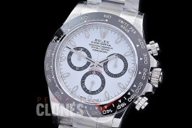 0 0 0 RLDS-4130-960 ZF 904L Steel Daytona 126500 SS/CER/SS White Sticks 4130 Superclone - 72 Hours Power Reserve Movement 