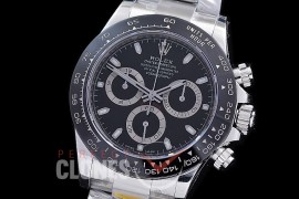 0 0 0 RLDS-4130-961 ZF 904L Steel Daytona 126500 SS/CER/SS Black Sticks 4130 Superclone - 72 Hours Power Reserve Movement 