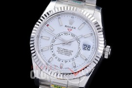 0 0 0 0 RSKDS00011 ZF 904L Steel 326934 SkyDweller SS/SS White Sticks ZF 9002 - 72 Hours Reserve Movement 