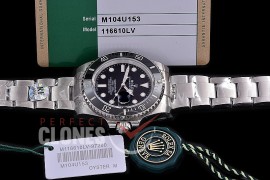 RLSS00601 RF 904L Steel 40mm Submariner 116610LN SS/SS Black SA 3135