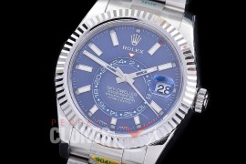 0 0 0 0 RSKDS00013 ZF 904L Steel 326934 SkyDweller SS/SS Blue Sticks ZF 9002 - 72 Hours Reserve Movement 