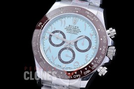 0 0 0 RLDS-4130-863W QF V3 904L Steel Daytona 116506IBLSO 50th Anniversary Arabic SS/CER/SS Ice Blue Sticks 4130 Superclone - 72 Hours Power Reserve Movement / Extra Weighted 