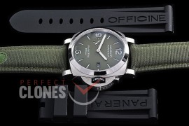 0 0 0 0 0 PN1356W01 TTF Pam 1356W E Steel Luminor 1950 3 Days Marina SS/LE Khaki Green VS 9010