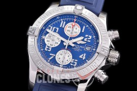 BLSA-43-112R ANF/OXF Avenger Chronograph 43 SS/RU Blue Sticks A-7750