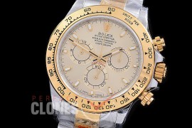 0 0 0 RLDT-4130-845W QF V3 904L Steel Daytona 116523 SS/YG Gold Sticks 4130 Superclone - 72 Hours Power Reserve Movement / Extra Weighted 