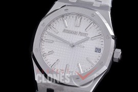 AP15510-011 ZF AP15510ST 50th Anniversary Royal Oak Automatic SS/SS White Asian Clone Calibre 4302 28800bph