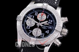 BLSA-43-111 ANF/OXF Avenger Chronograph 43 SS/LE Black Num A-7750