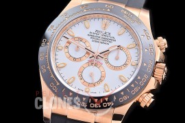 0 0 0 RLDFR-4130-201R Gold-F 904L Steel Daytona 116515LN RG/CER/RU White Sticks 4130 Superclone - 72 Hours Power Reserve Movement / New Age Thick Nano-Plated