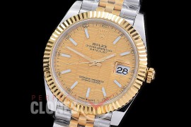 R41DJT-3235-508 GSF Datejust 41mm 126333 SS/YG Fluted/Jubilee Gold Fluted Diam VR 3235 Extra Weighted Casework