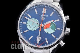 TGCC-42-118 Carrera Classic Chronograph SS/SS Blue OS 20 Qtz 