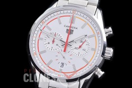 TGCC-42-111 Carrera Classic Chronograph SS/SS White OS 20 Qtz 