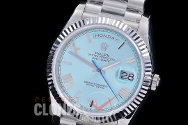 R40DDS10037 228239 Daydate 40mm SS/SS Ice Blue Roman A-2836 