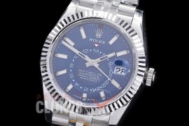 0 0 0 0 RSKDS00013J ZF 904L Steel 336934 SkyDweller SS/SS Blue Sticks ZF 9002 - 72 Hours Reserve Movement 