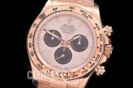 0 0 0 RLDFR-126505-106 QF 904L Steel Daytona 126505 RG/RG Rose Gold Sticks 4131 Superclone - 72 Hours Power Reserve Movement