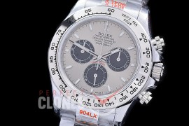 0 0 0 0 RLDS-126509-103 QF 904L Steel Daytona 126509 SS/SS Dark Rhodium Grey Sticks 4131 Superclone - 72 Hours Power Reserve Movement 